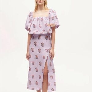 RHODE Lavender Floral Skirt